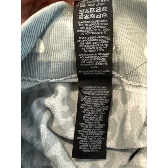 Sweaty Betty London Women's Blue Leopard Paint Jacquard Base Layer Legging Sz Sm - Picture 4 of 5